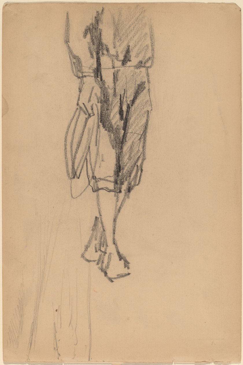 Delskiss av en pojke i Knickers av American 19th Century