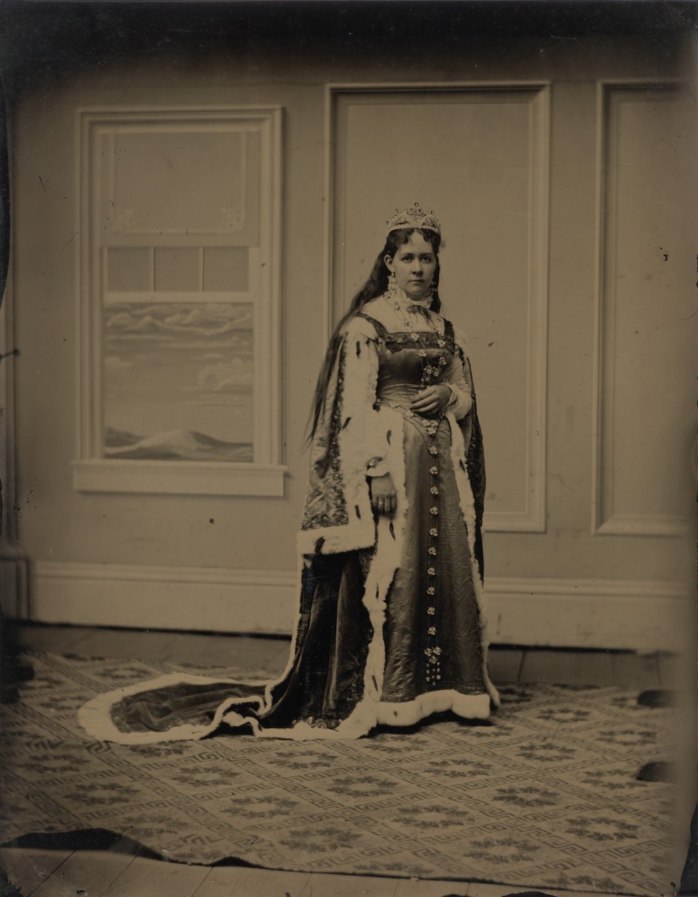 Porträtt av en kvinna av American 19th Century
