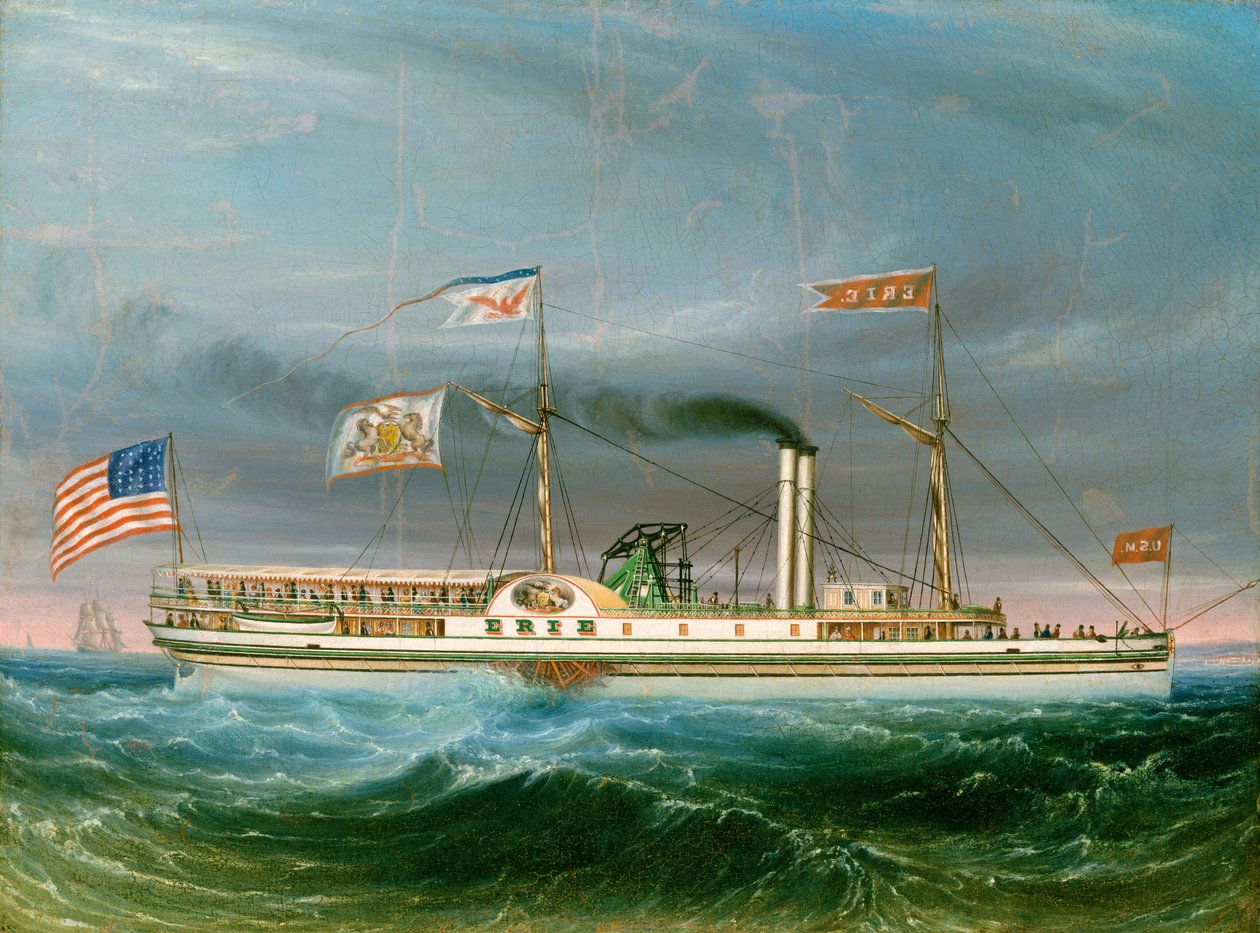Ångfartyg "Erie" av American 19th Century