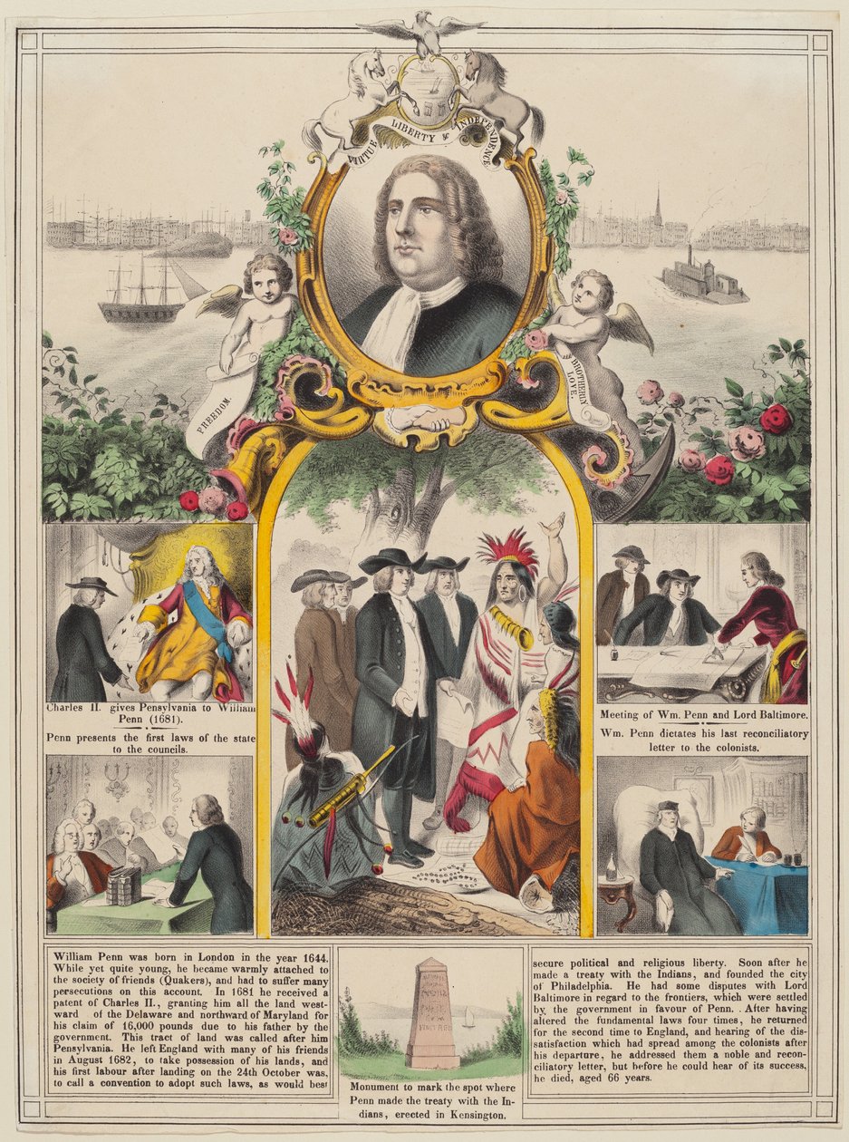 William Penns historia av American 19th Century