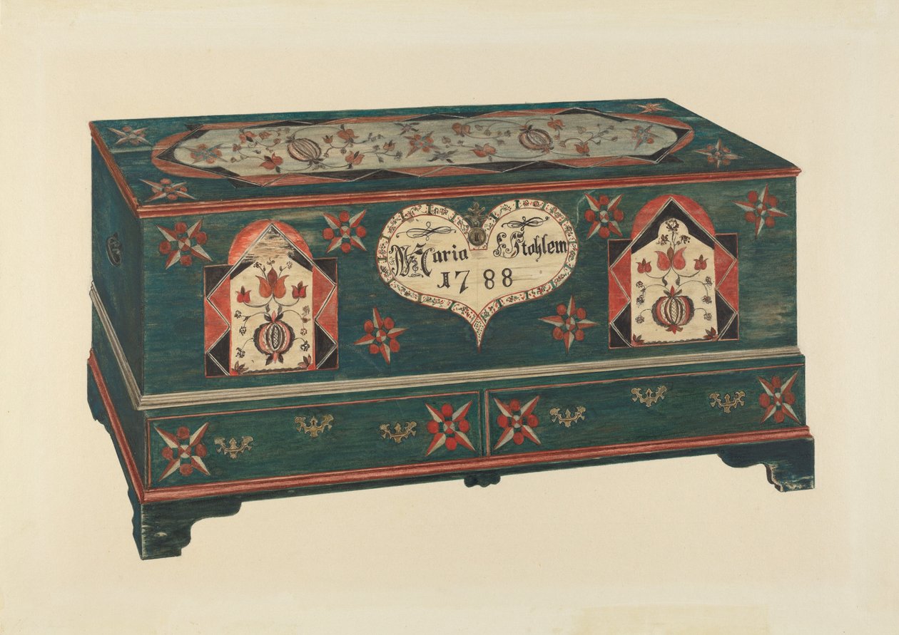 Dower kista av American 20th Century