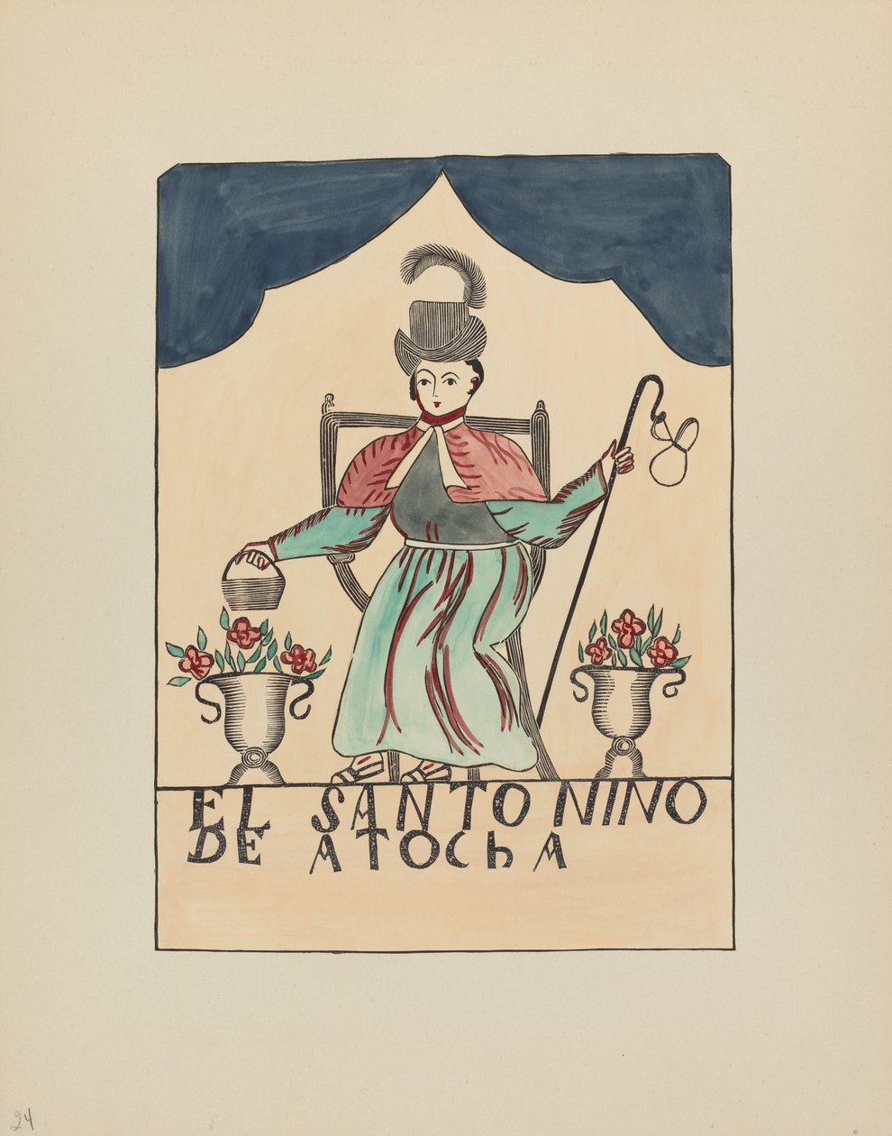 Plåt 24: The Lost Child of Atocha: Från portföljen "Spanish Colonial Designs of New Mexico" av American 20th Century