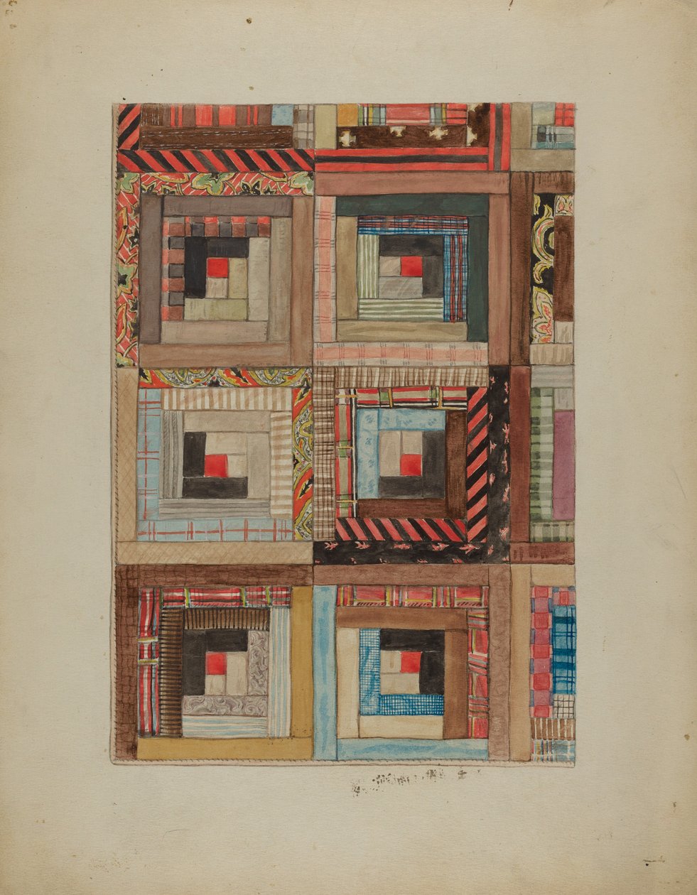 Quiltade bitar - rutor av American 20th Century