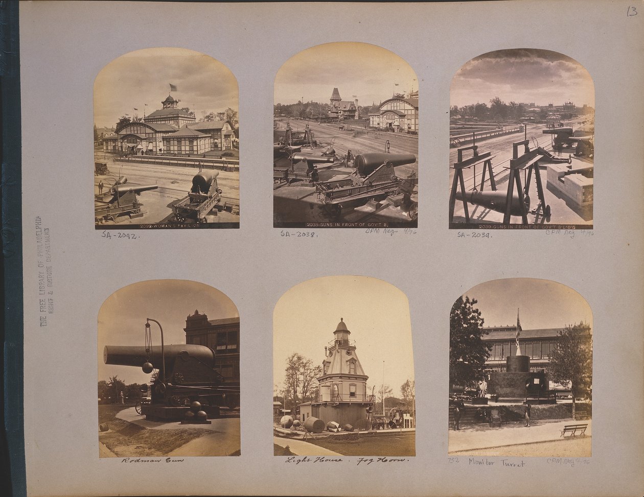 20-tums Rodman-kanon vid 1876 Centennial Exposition, Philadelphia, 1876 av American Photographer