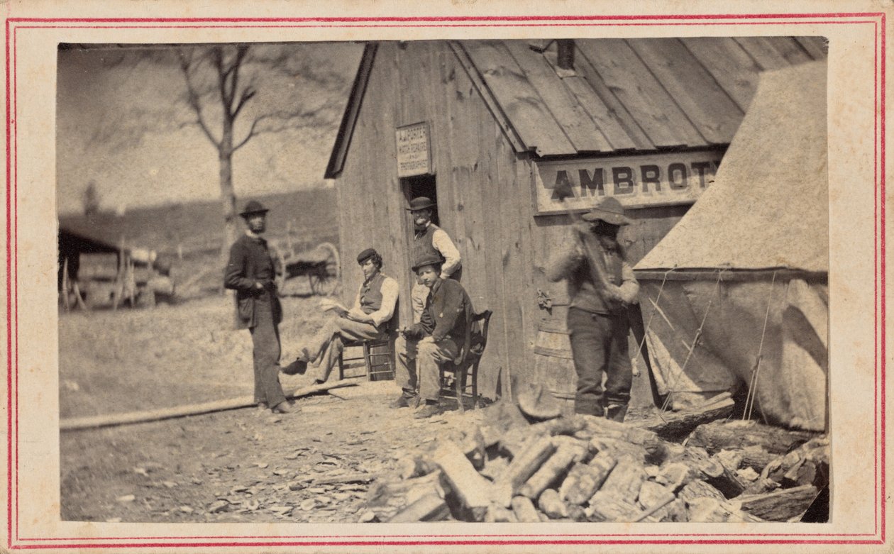 A.J. Porter Ambrotype Studio,1860-talet (foto) av American Photographer
