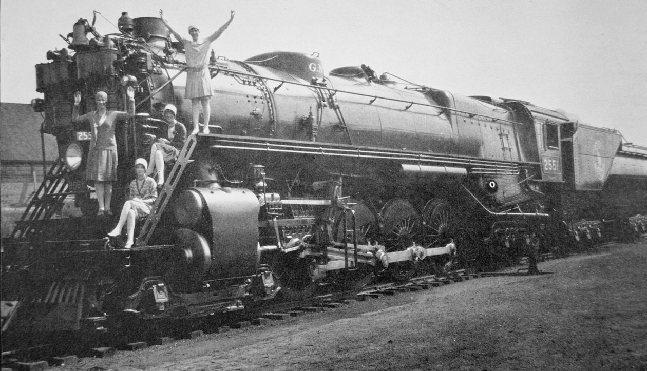 Ett 4-8-4 lokomotiv av klass S-1 byggt av Baldwin för 