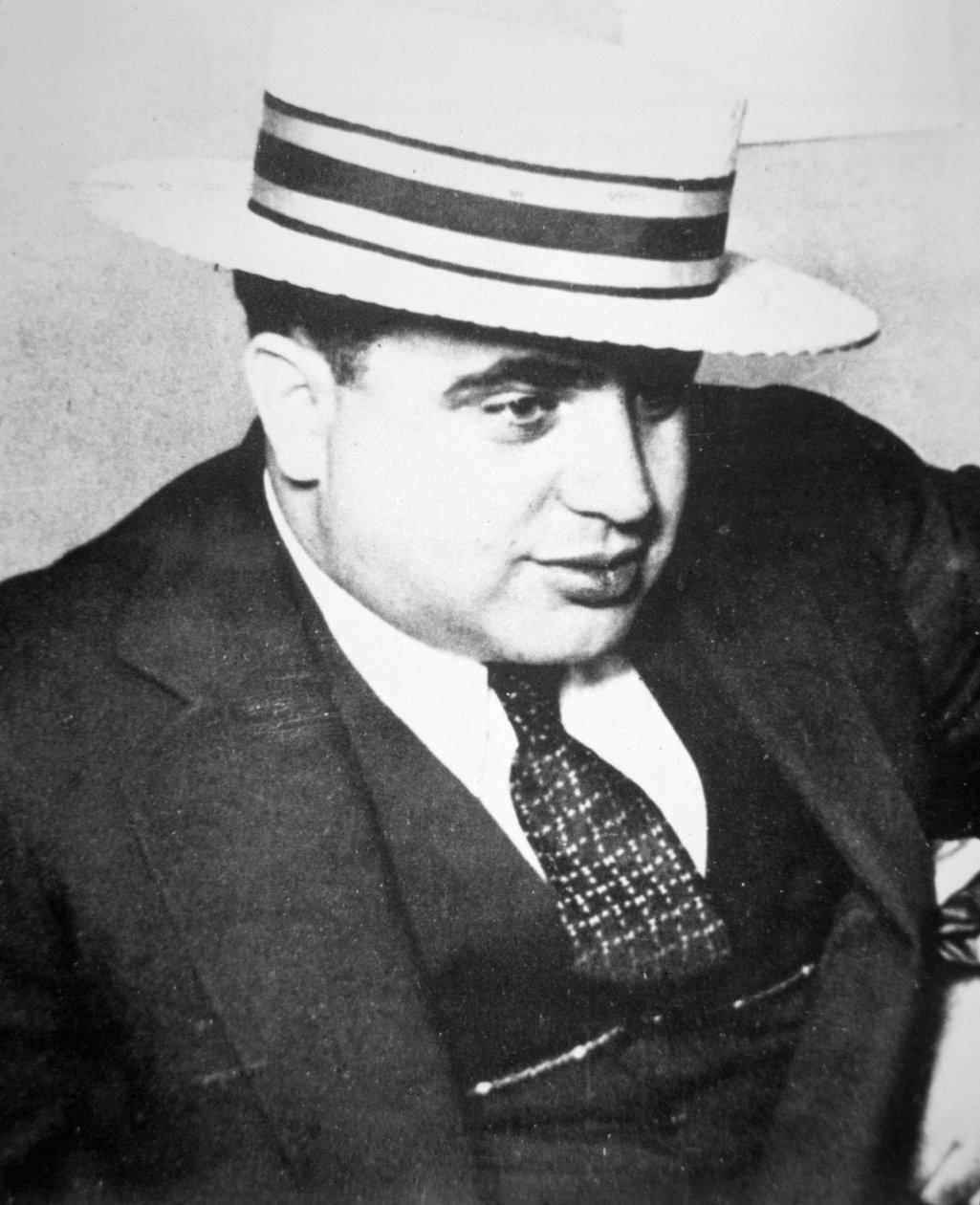 Al Capone (1899-1947) 1928 (s/v foto) av American Photographer