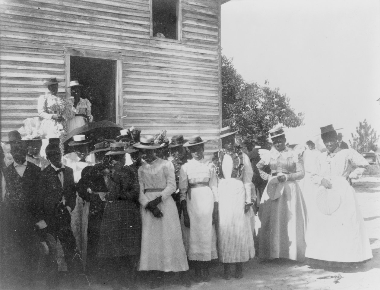 En afroamerikansk kyrka i Georgia, ca 1899 (s/v foto) av American Photographer