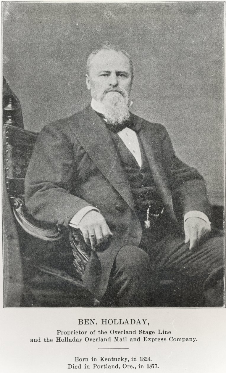 Ben Holladay (1824-77) (s/v foto) av American Photographer