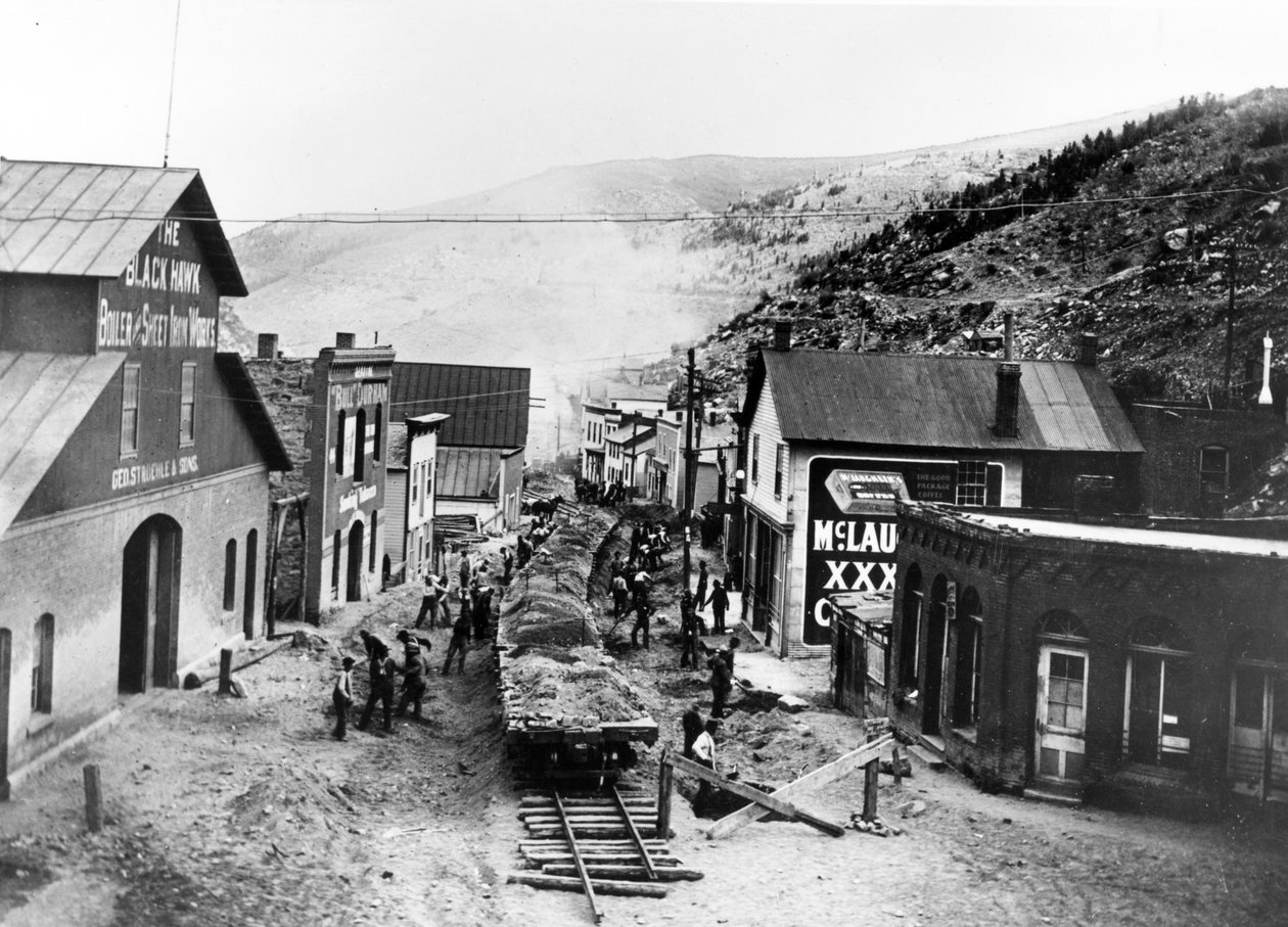 Black Hawk, översvämning, ca 1895 av American Photographer