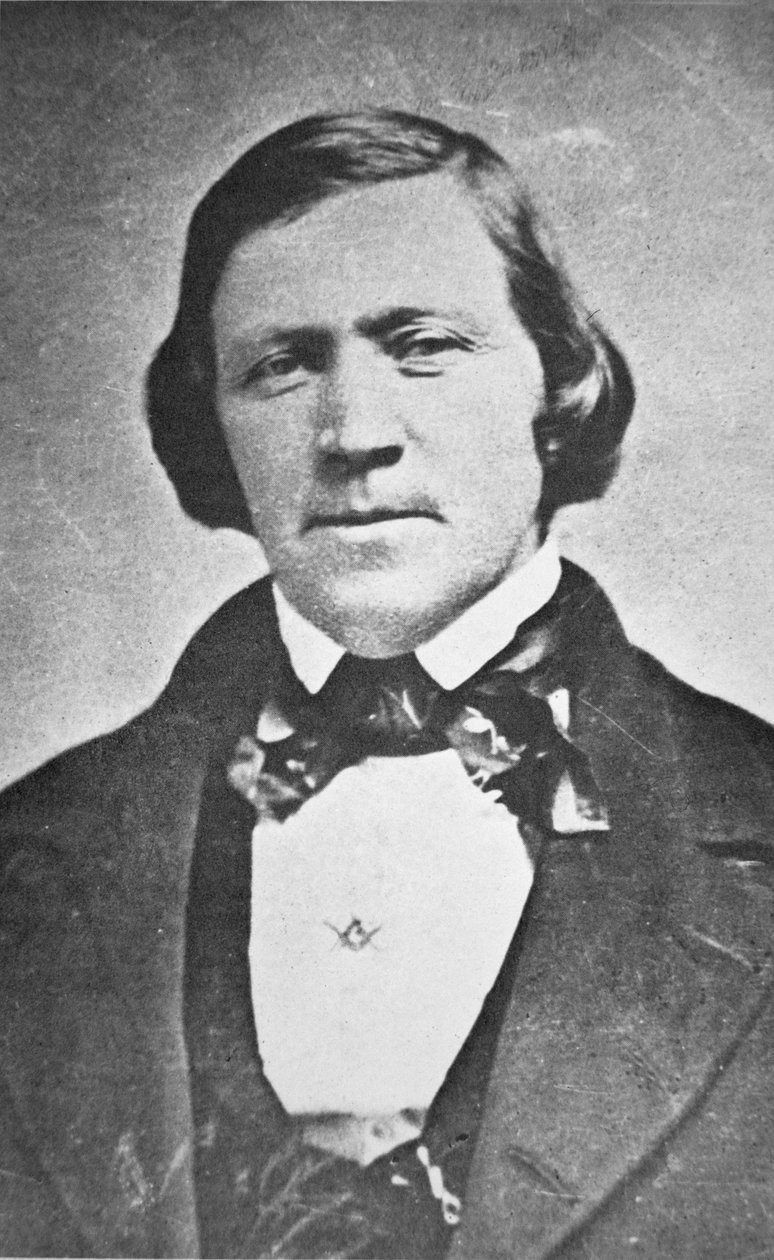 Brigham Young (1801-77) Mormonkyrkans andra president, 43 år av American Photographer