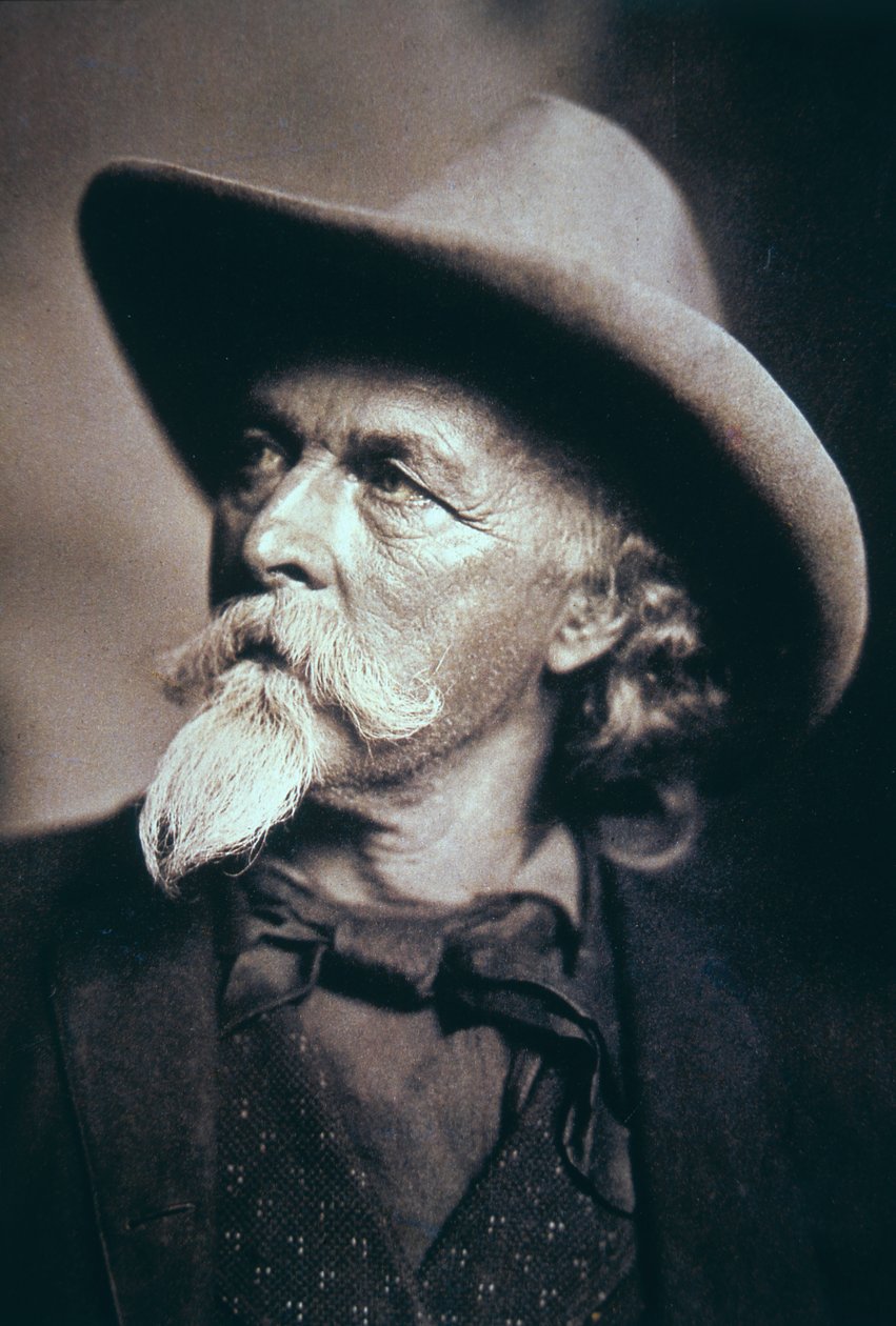 Buffalo Bill (1846-1917) under sina sista år (svart/vitt foto) av American Photographer