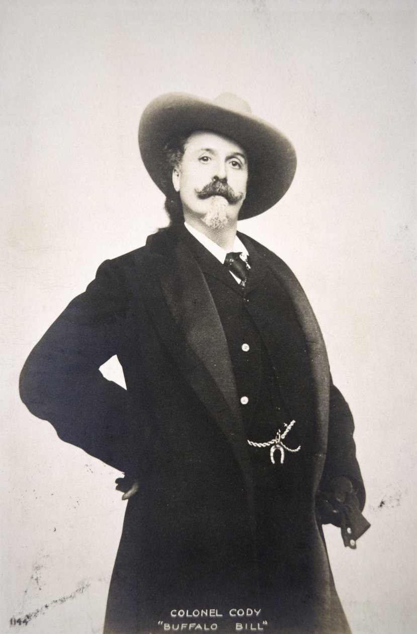 Buffalo Bill (1846-1917) vykort av American Photographer