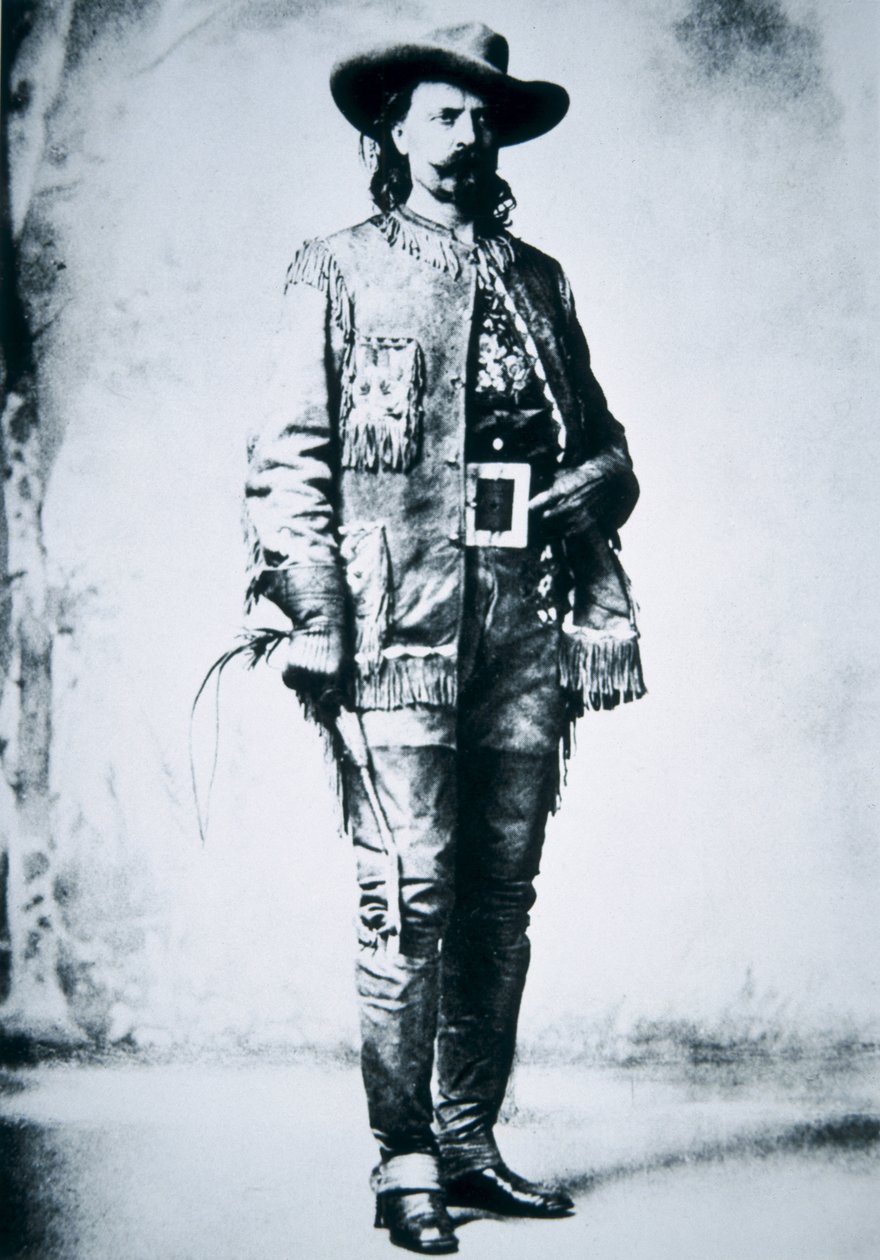 Buffalo Bill Cody (1846-1917) (s/v foto) av American Photographer