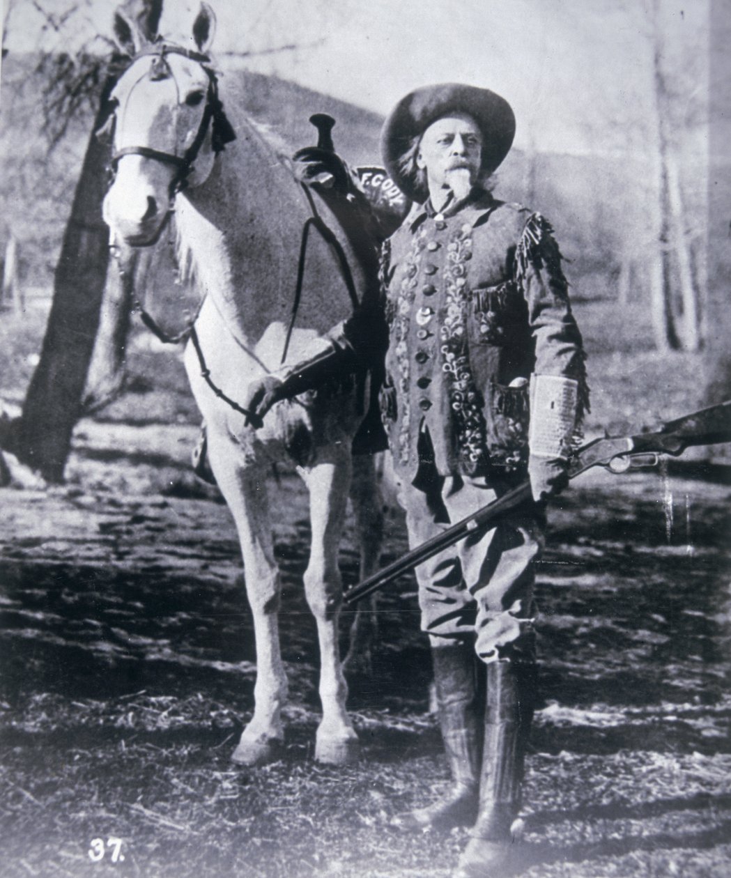 Buffalo Bill Cody (1846-1917) under sina senare år (s/v foto) av American Photographer
