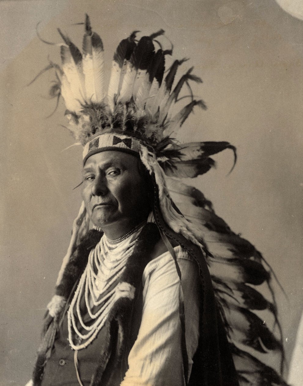 Chief Joseph Washington, Nez Perce, District of Columbia, april 1900 (s/v foto) av American Photographer
