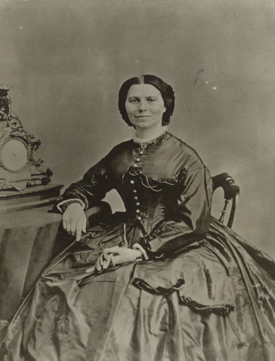 Clara Barton, ca 1865 (s/v foto) av American Photographer