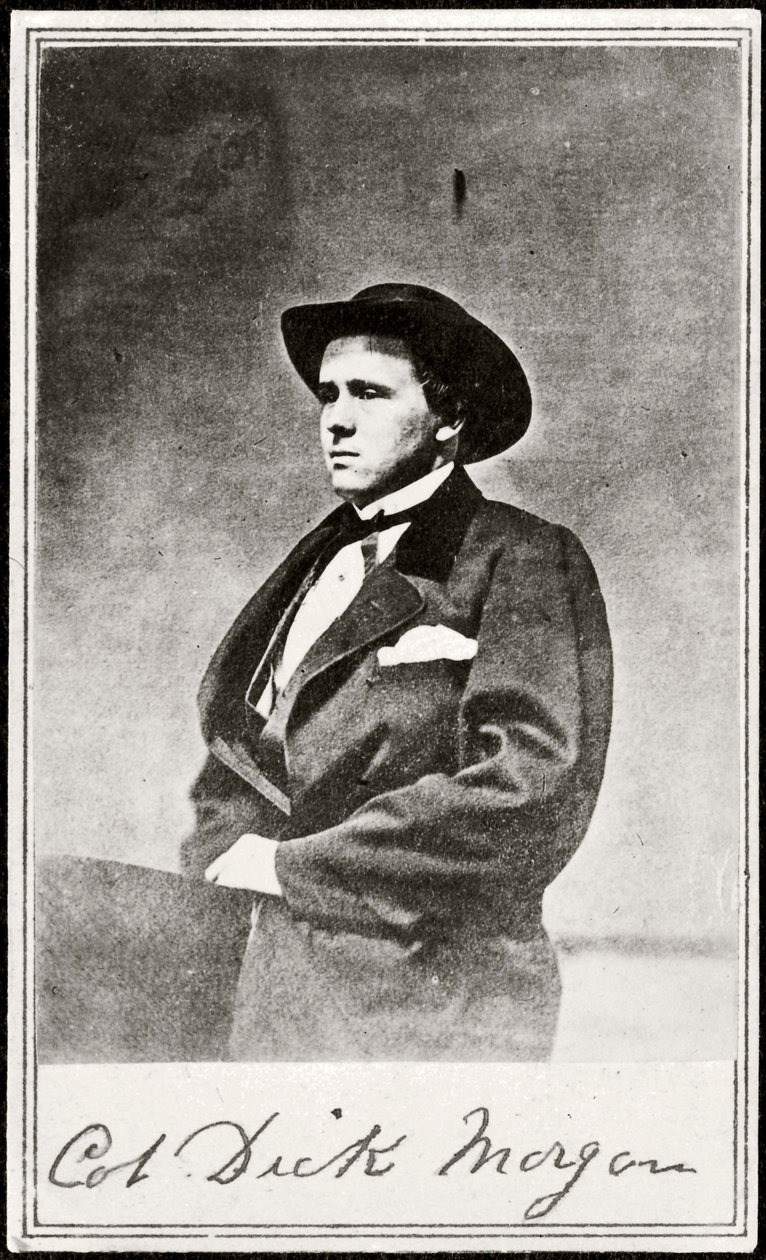 Överste Dick Morgan (svartvitt foto) av American Photographer