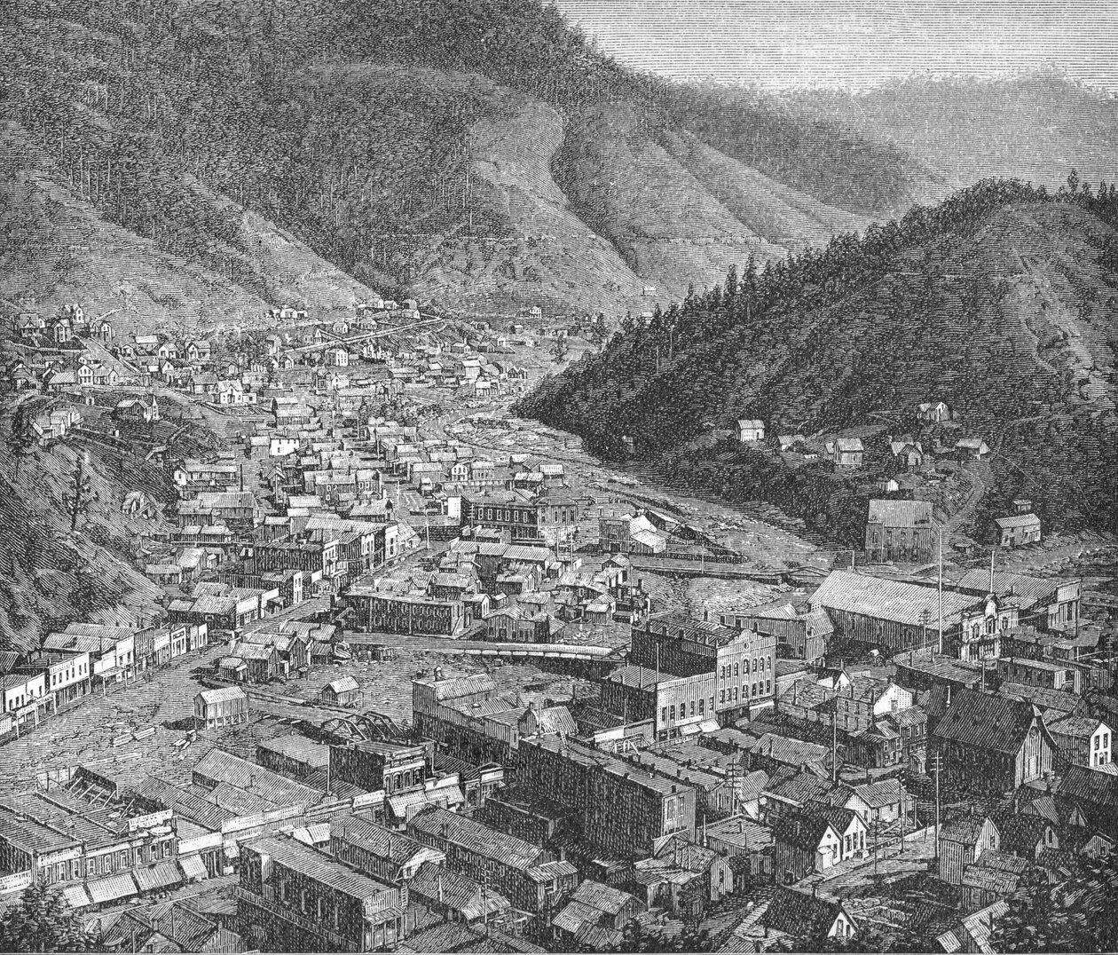 Deadwood, The Black Hills, illustration från 