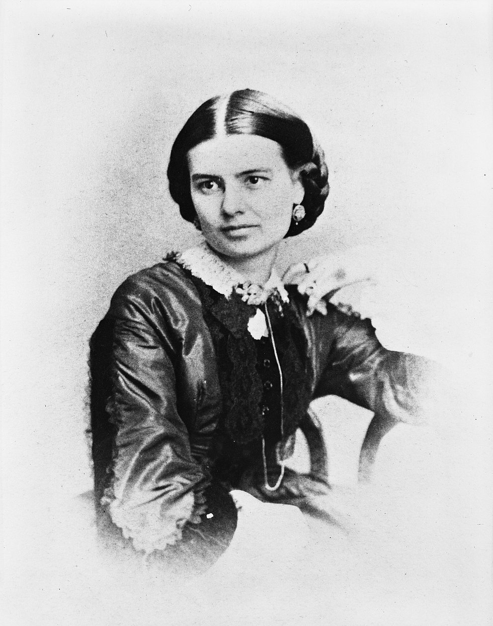 Ellen Arthur, ca 1860 (s/v foto) av American Photographer