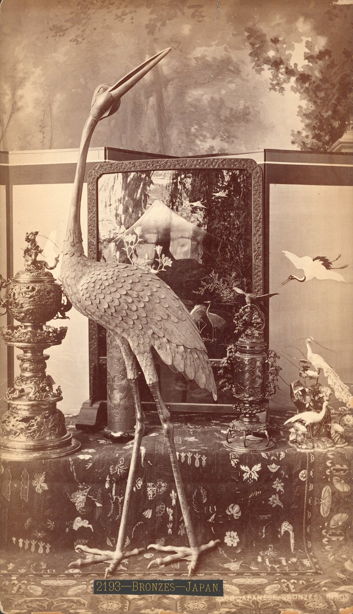 Utställning av japanska bronser, Birds, Centennial International Exhibition, Philadelphia av American Photographer