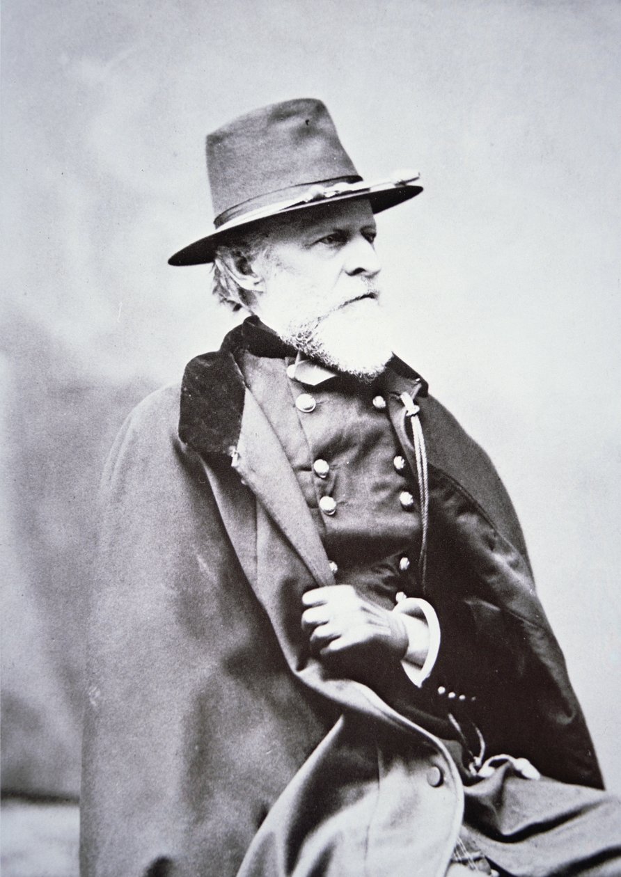 General Philip St George Cooke (1809-95) (s/v foto) av American Photographer
