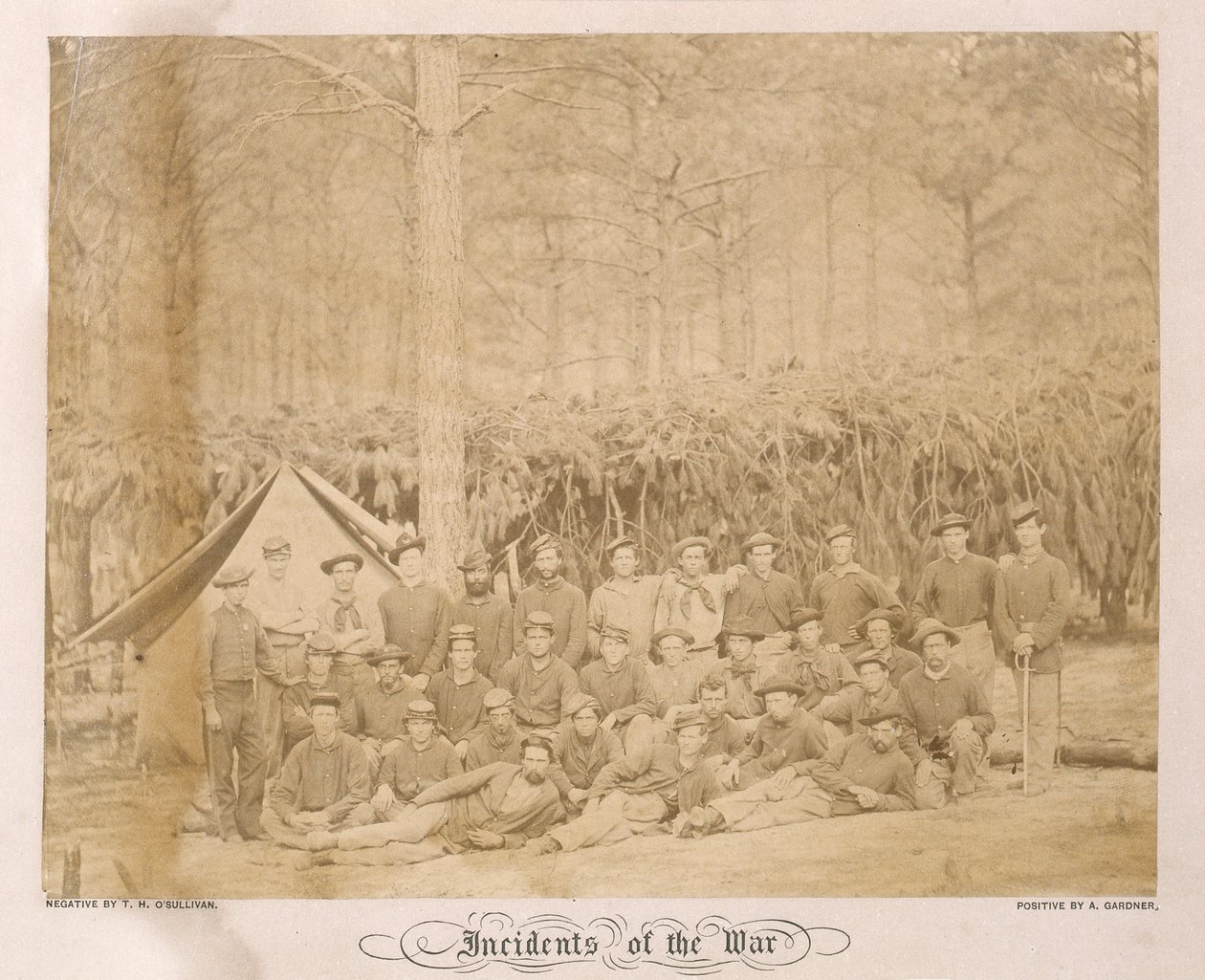 Grupporträtt av #2 Group, Detachment of US Engineers (svartvitt foto) av American Photographer