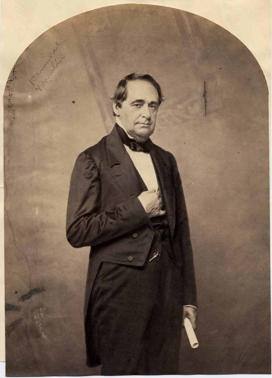 Hannibal Hamlin (1809-91), 15:e vicepresident i USA (salttryckt foto) av American Photographer