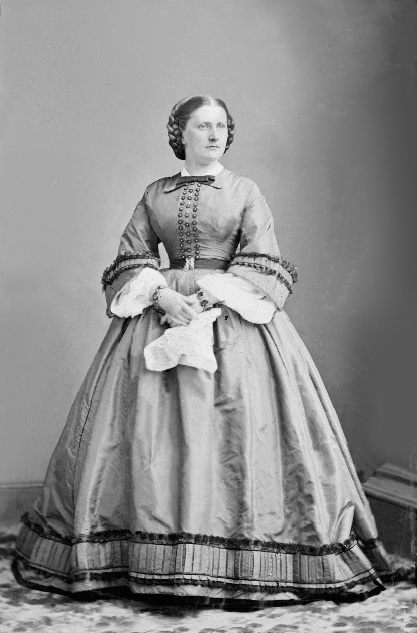 Harriet Lane, ca 1860 (s/v foto) av American Photographer