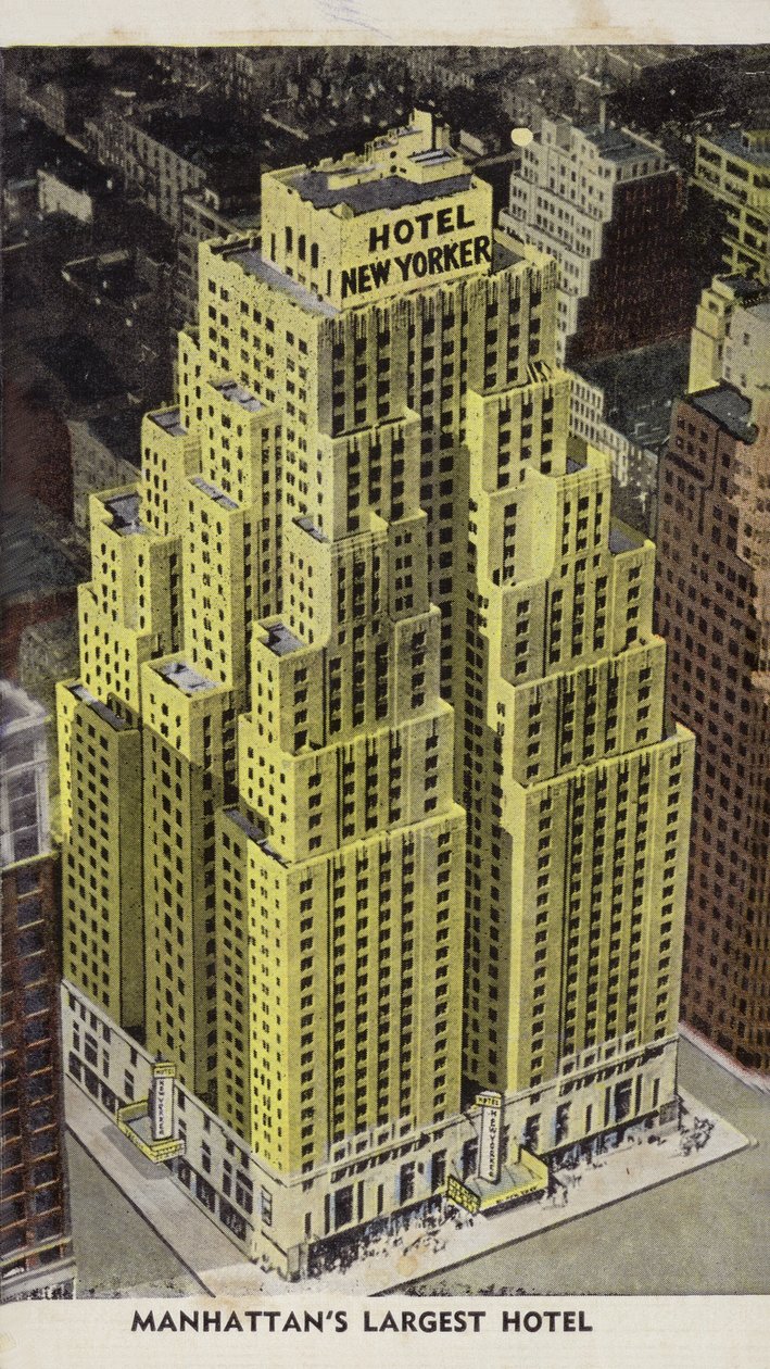 Hotel New Yorker, Manhattans största hotell, New York City, USA (färgfoto) av American Photographer