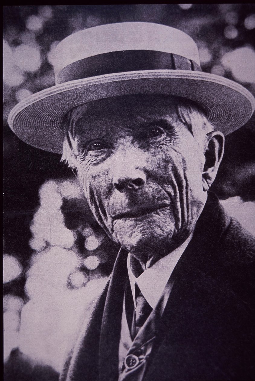 John D Rockefeller, ca 1930 (s/v foto) av American Photographer