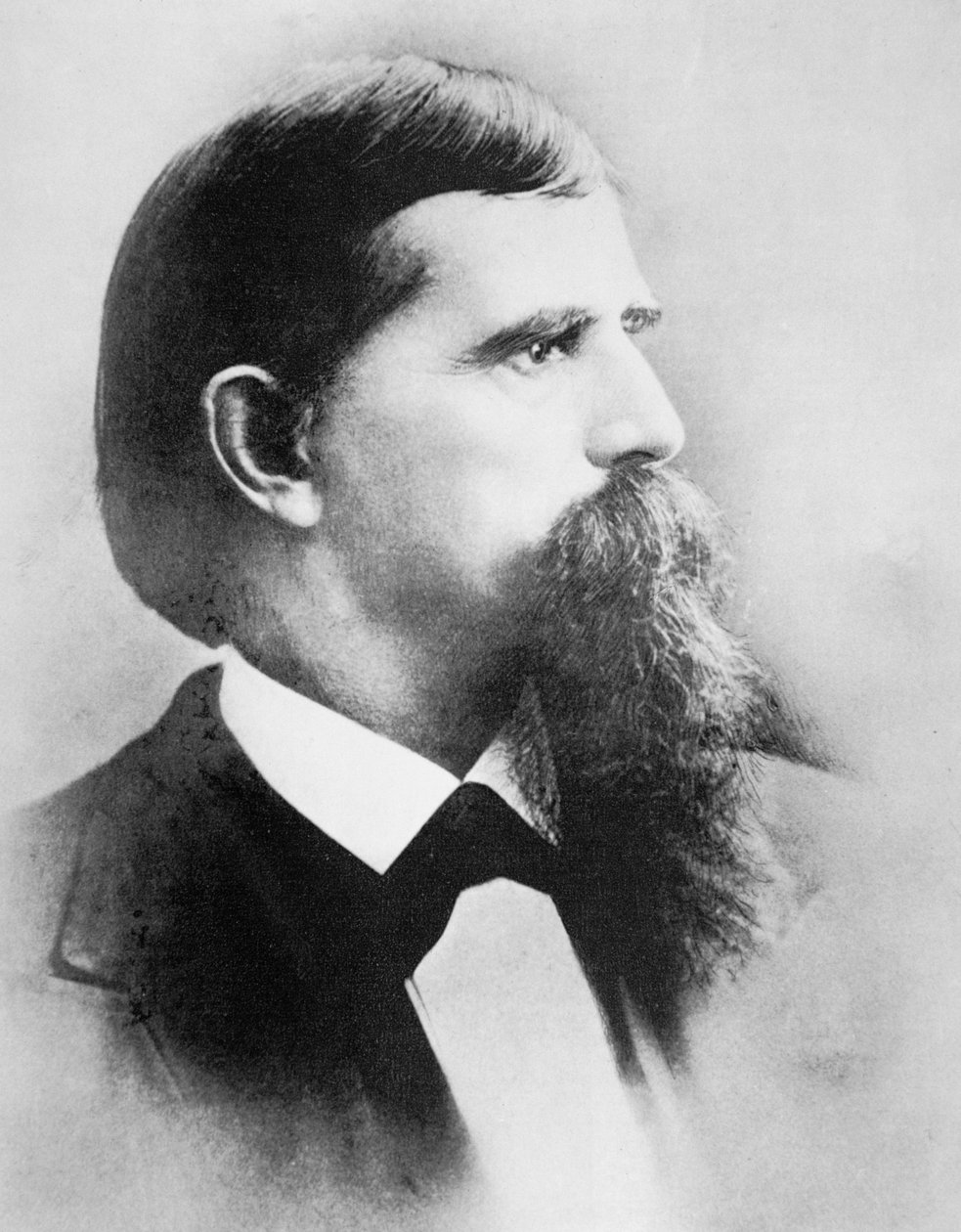 Lew Wallace (1827-1905) inbördeskrigsgeneral och förste guvernör i New Mexico (s/v foto) av American Photographer