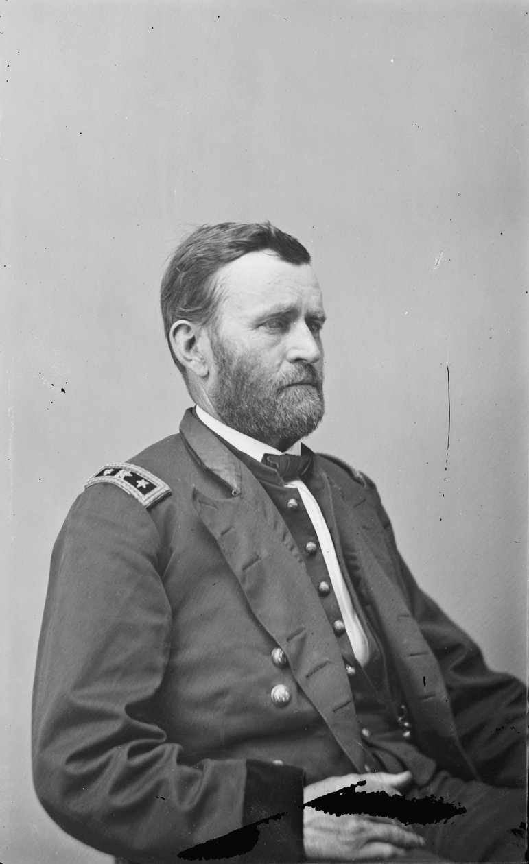 Generalmajor Ulysses S. Grant, officer i den federala armén av American Photographer