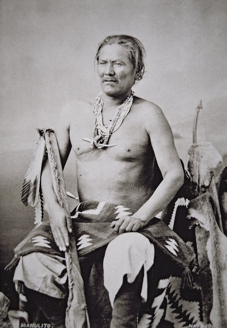 Manuelito (1818-93) chef för Navajo Nation 1870-84 av American Photographer