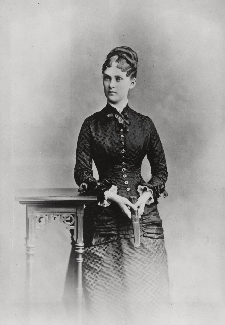 Mrs Theodore Roosevelt, ca 1882 (s/v foto) av American Photographer