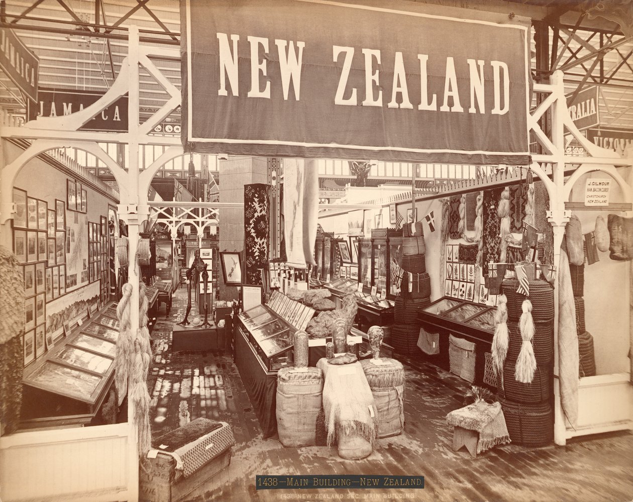 Nya Zeeland, Centennial International Exhibition, 1876 (albumintryck) av American Photographer