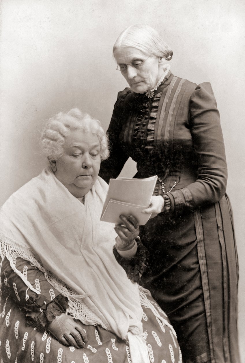 Porträtt av Elizabeth Cady Stanton och Susan B. Anthony av American Photographer