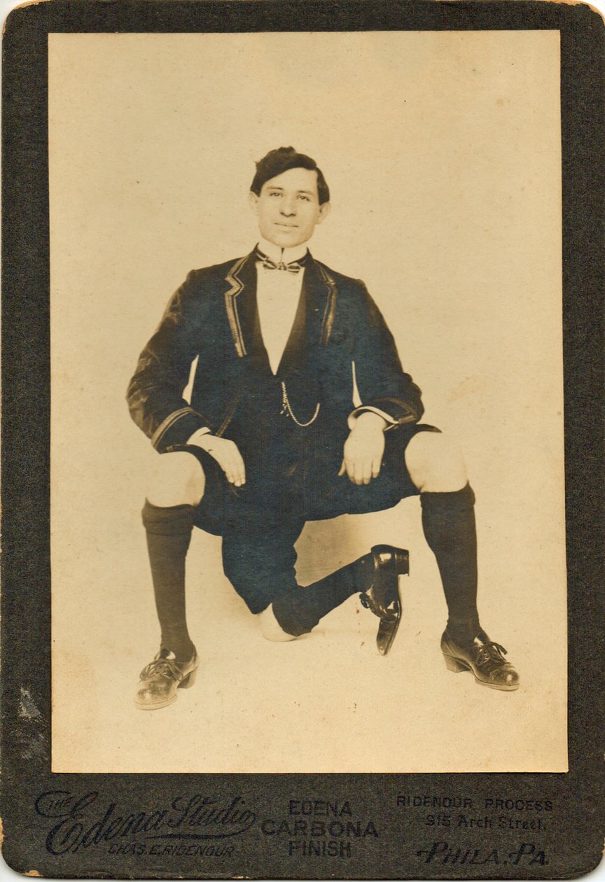 Porträtt av Francisco Lentini (1881 -1966), Den trebenta mannen av American Photographer