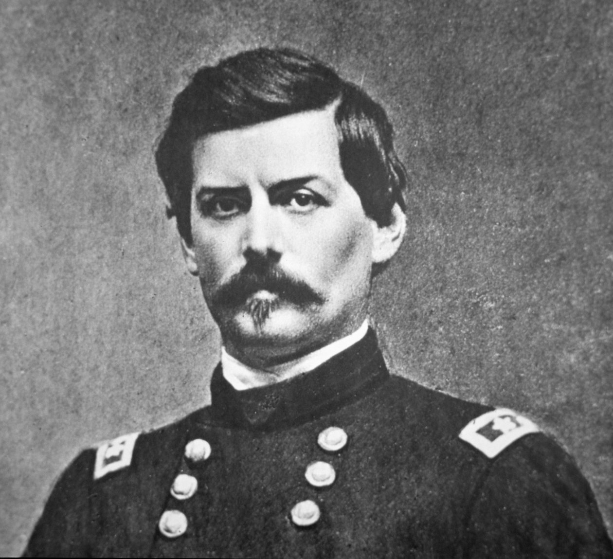 Porträtt av general George B. McClellan (s/v foto) av American Photographer