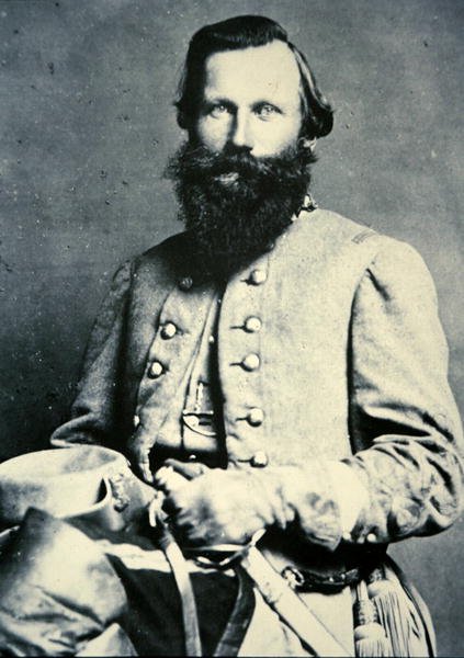 Porträtt av general J.E.B. Stuart (s/v foto) av American Photographer