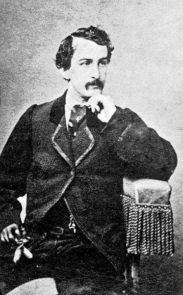 Porträtt av John Wilkes Booth (s/v foto) av American Photographer