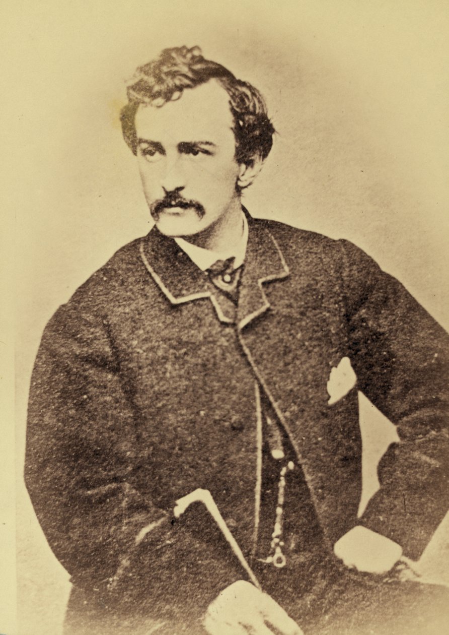 Porträtt av John Wilkes Booth, 1861-65 av American Photographer