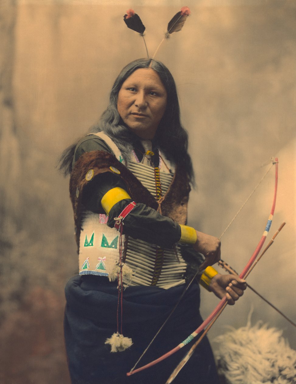 Porträtt av Oglala Sioux Shout At av American Photographer