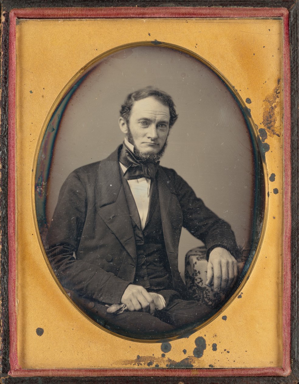 Porträtt av en man,1850-tal (foto) av American Photographer