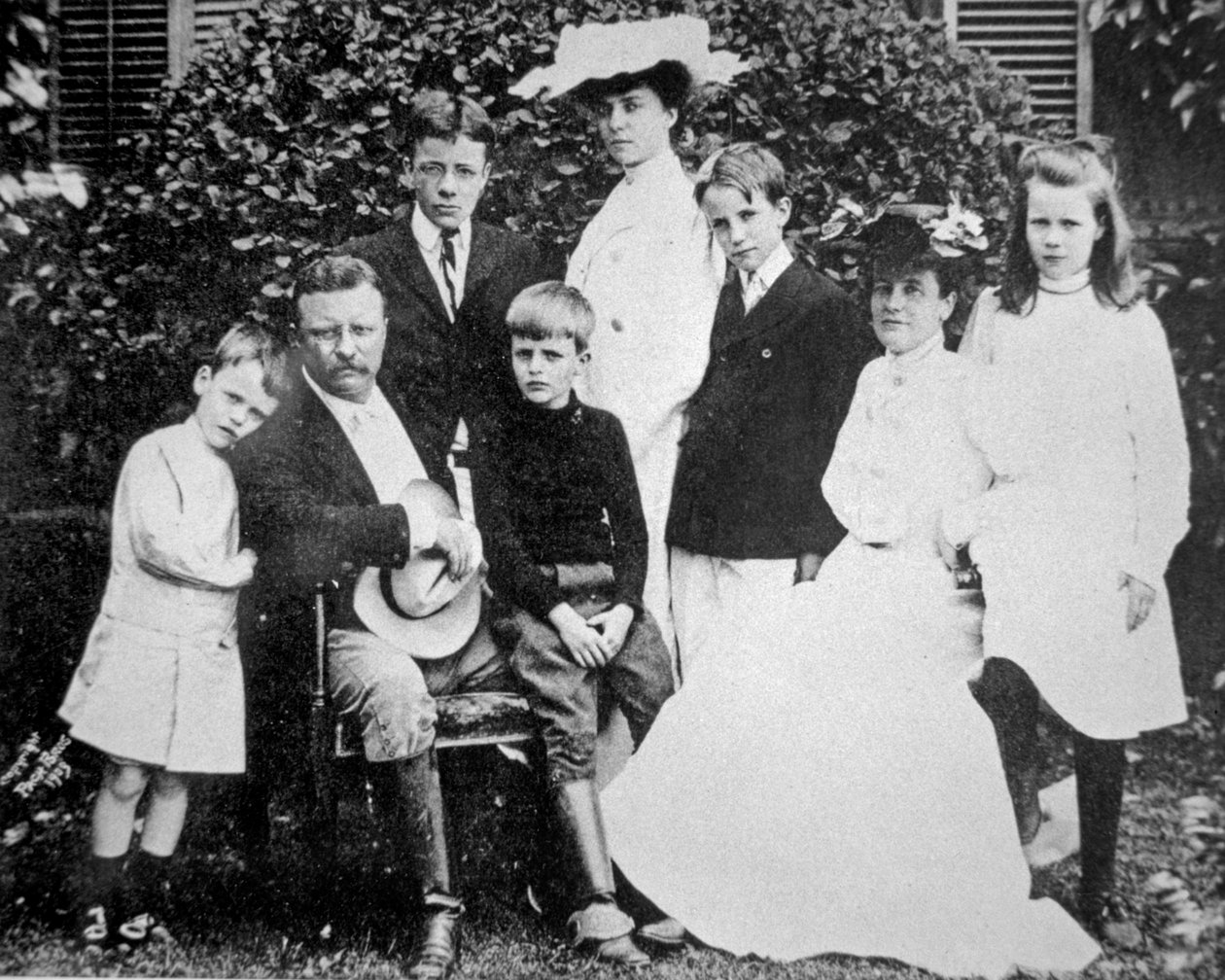 President Theodore Roosevelt med sin fru och familj av American Photographer