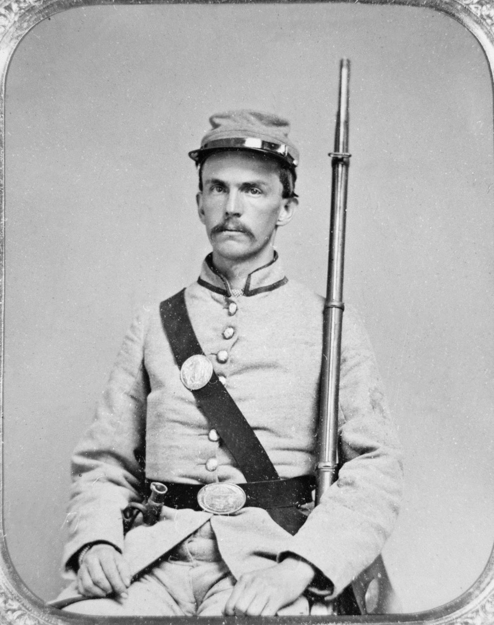 Menig James Greer, 4th Georgia Infantry, Confederate Army (s/v foto) av American Photographer
