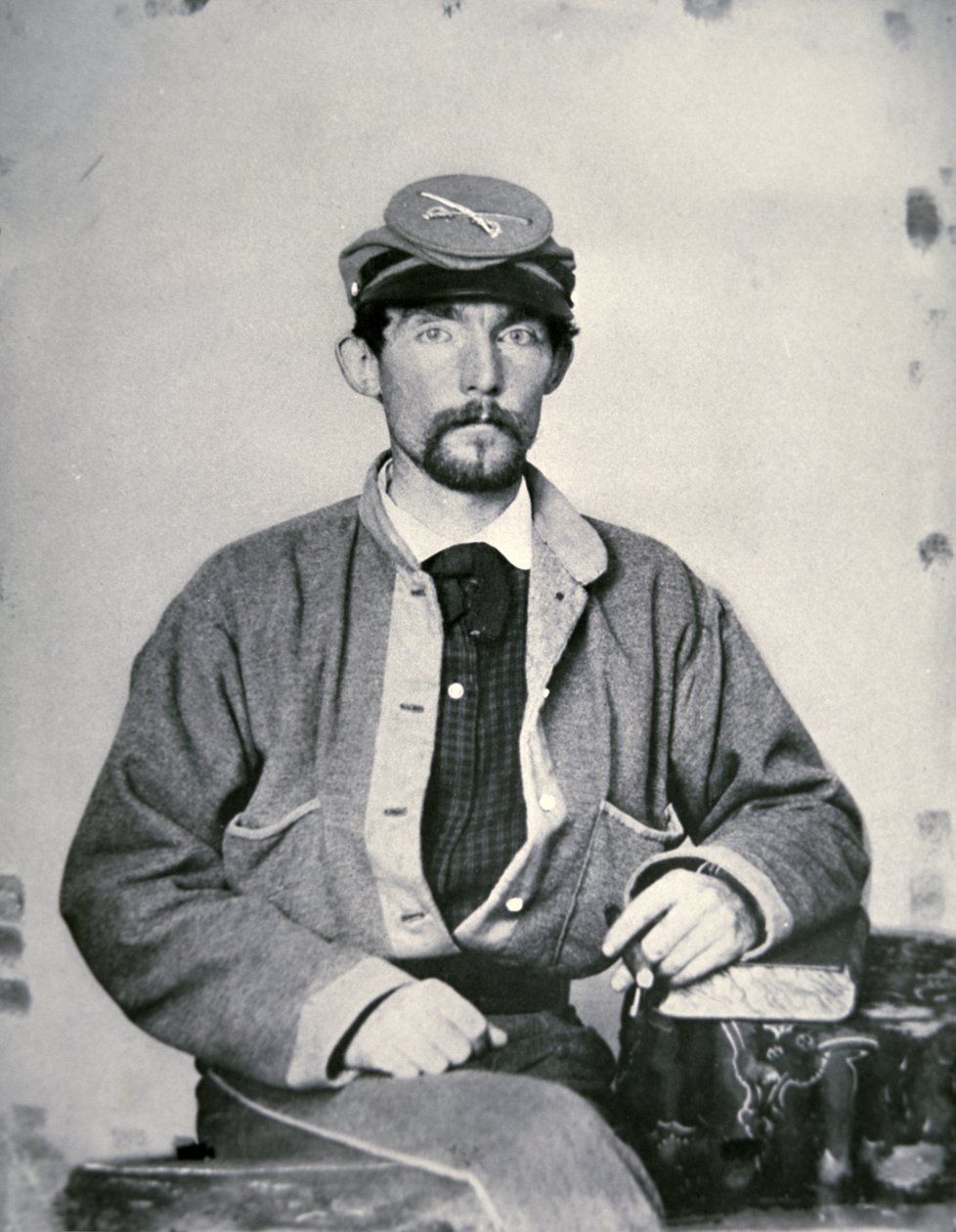 Menig John Lawson Wrenn, Confederate Army Soldier (s/v foto) av American Photographer