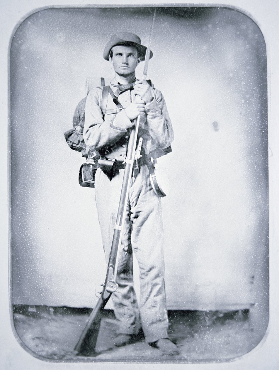 Menig Thomas Taylor, konfedererade armésoldat (s/v foto) av American Photographer