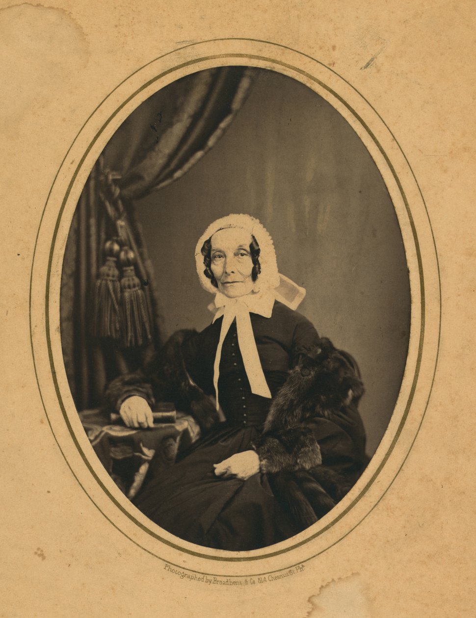 Rebecca Gratz, ca 1860 (s/v foto) av American Photographer