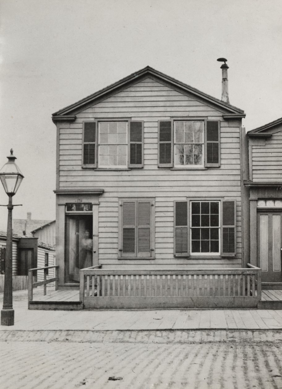 Bostad på 42 Monroe St., Chicago, 1869 av American Photographer